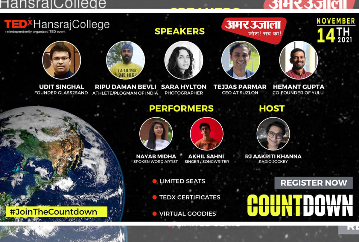TEDx Hansraj College presents Countdown all you need to know how can you participate registration process