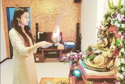 Tejasswi Prakash has has a very beautiful house your mind will be happy to see the temple
