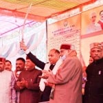 सतीवाला में जनसभा में मुख्यमंत्री जयराम ठाकुर।