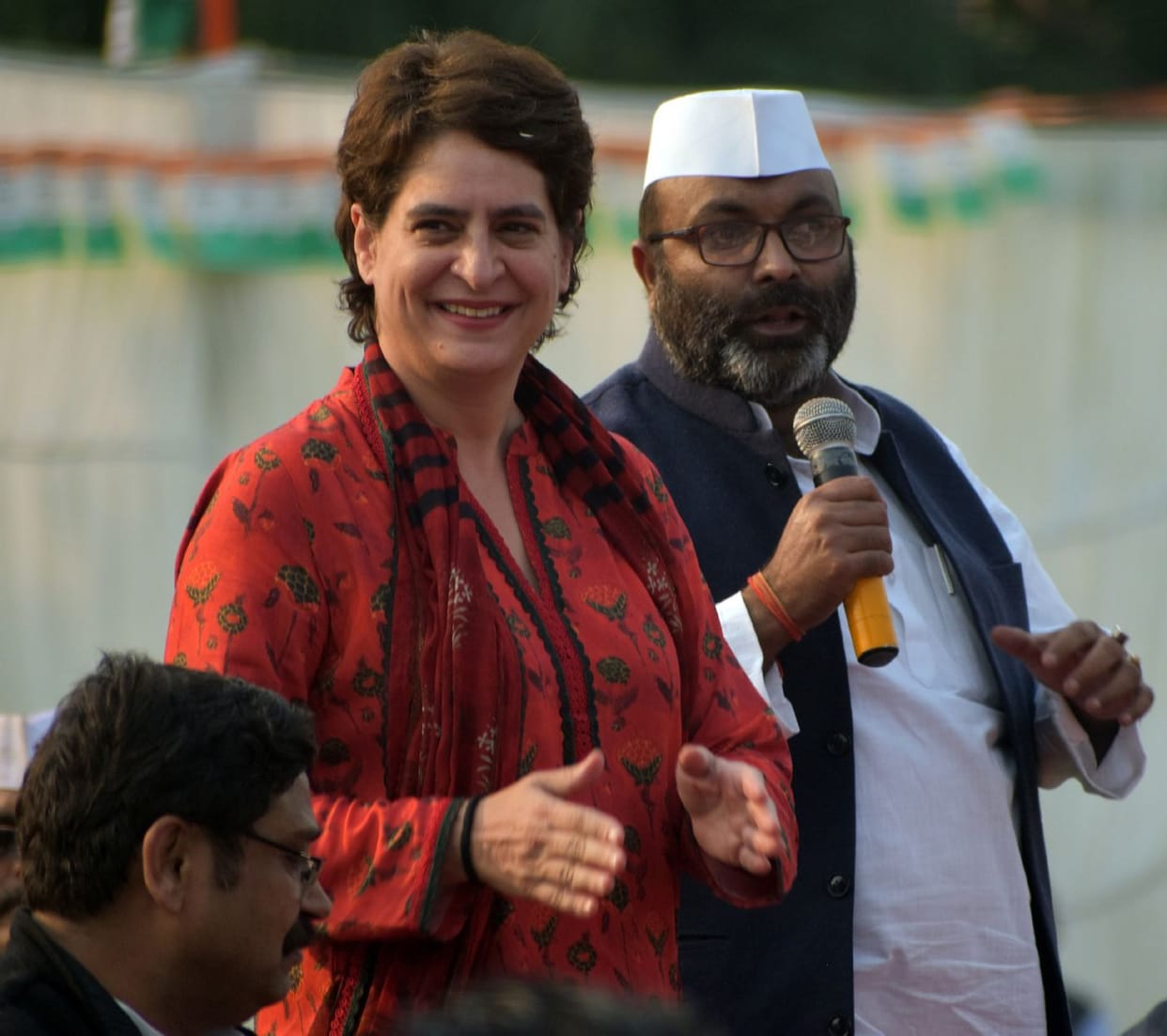 Priyanka gandhi public meeting