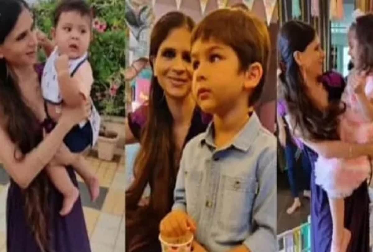 Saba shares pics with Sara Taimur Ibrahim Jehangir Inaaya on Children's Day