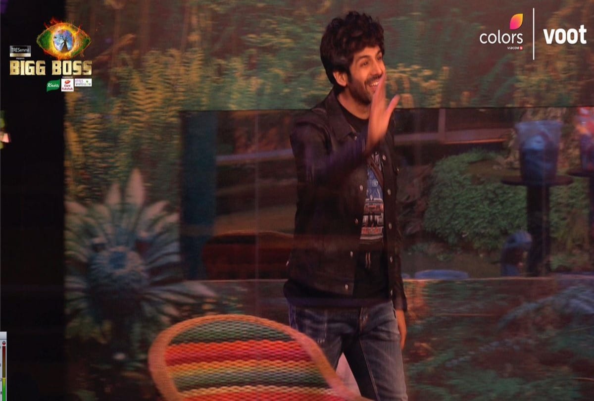 Bigg Boss 15: Kartik Aryan reached the show and became a reporter did live reporting of the house Salman Khan pulled up like this