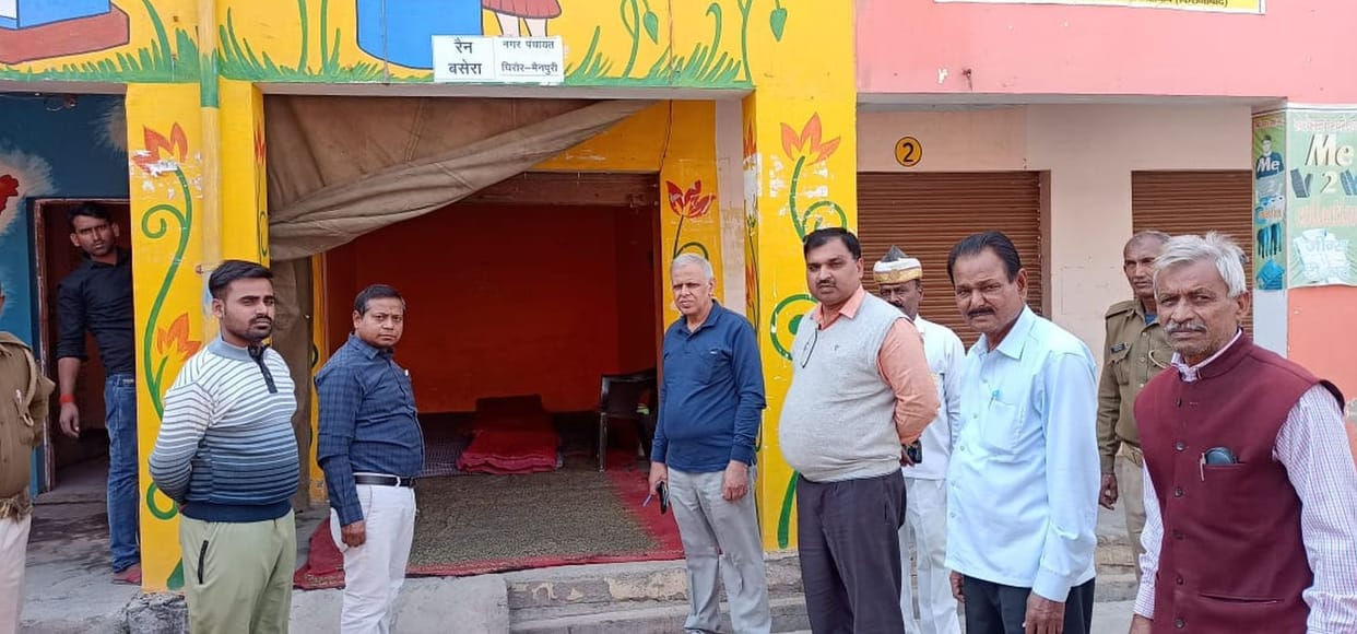 Temporary night shelters started in Bewar and Ghiror