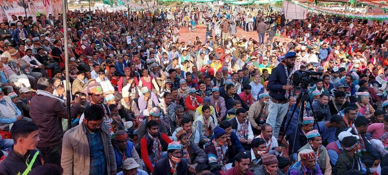 Harish Rawat Adresses Rally in Kapkot