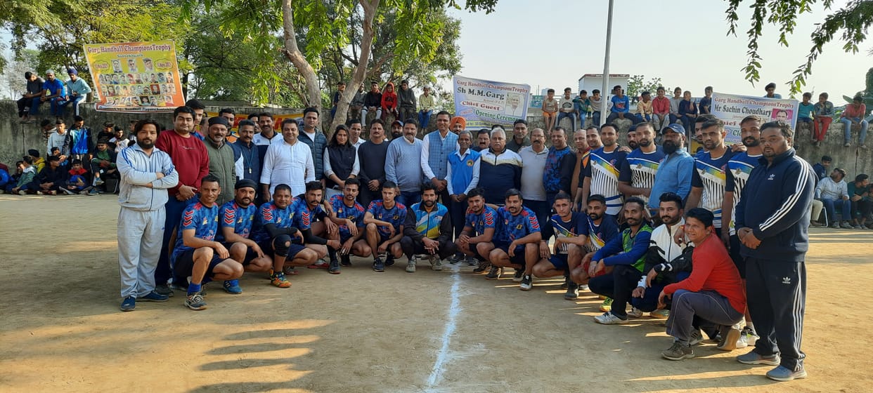 Santoshgarh grabs handball title after defeating Basdehda team