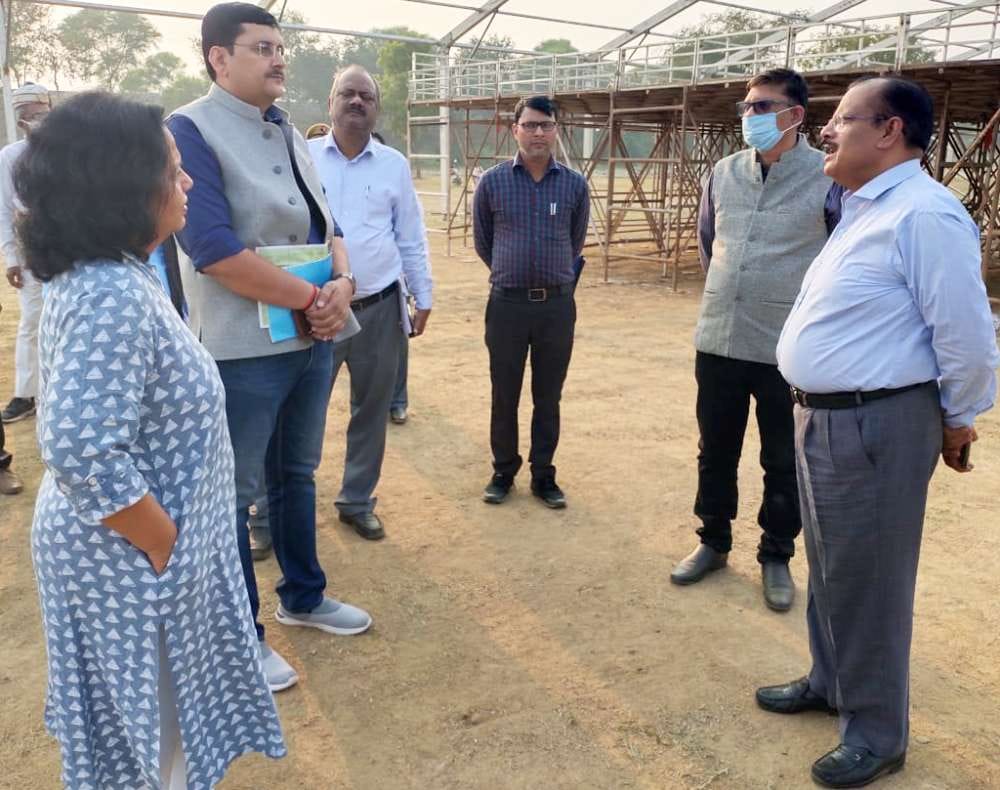 Commissioner checked the preparations for PM's program
