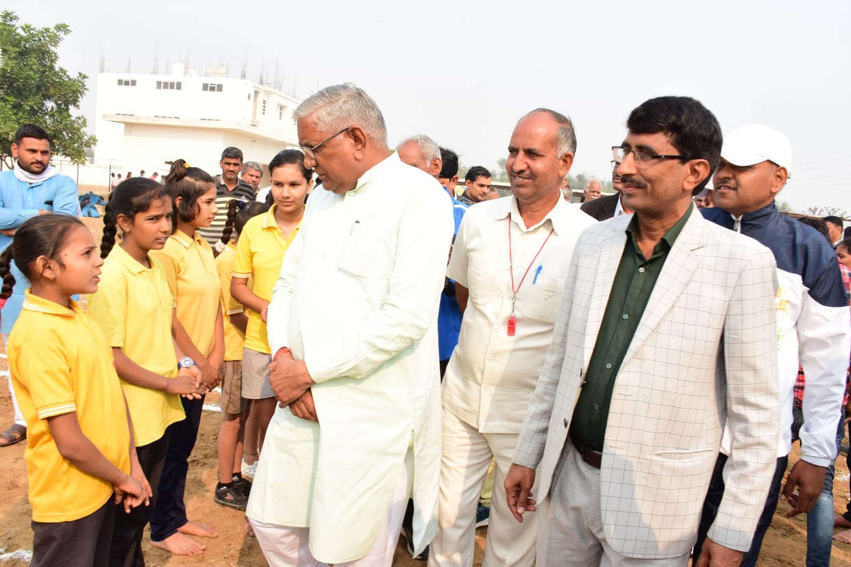 Showed stamina in district level sports competition