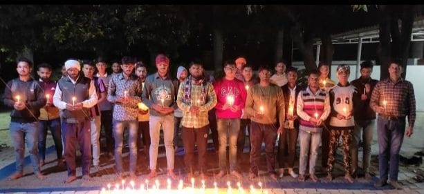 Tribute paid to innocent children by lighting candles