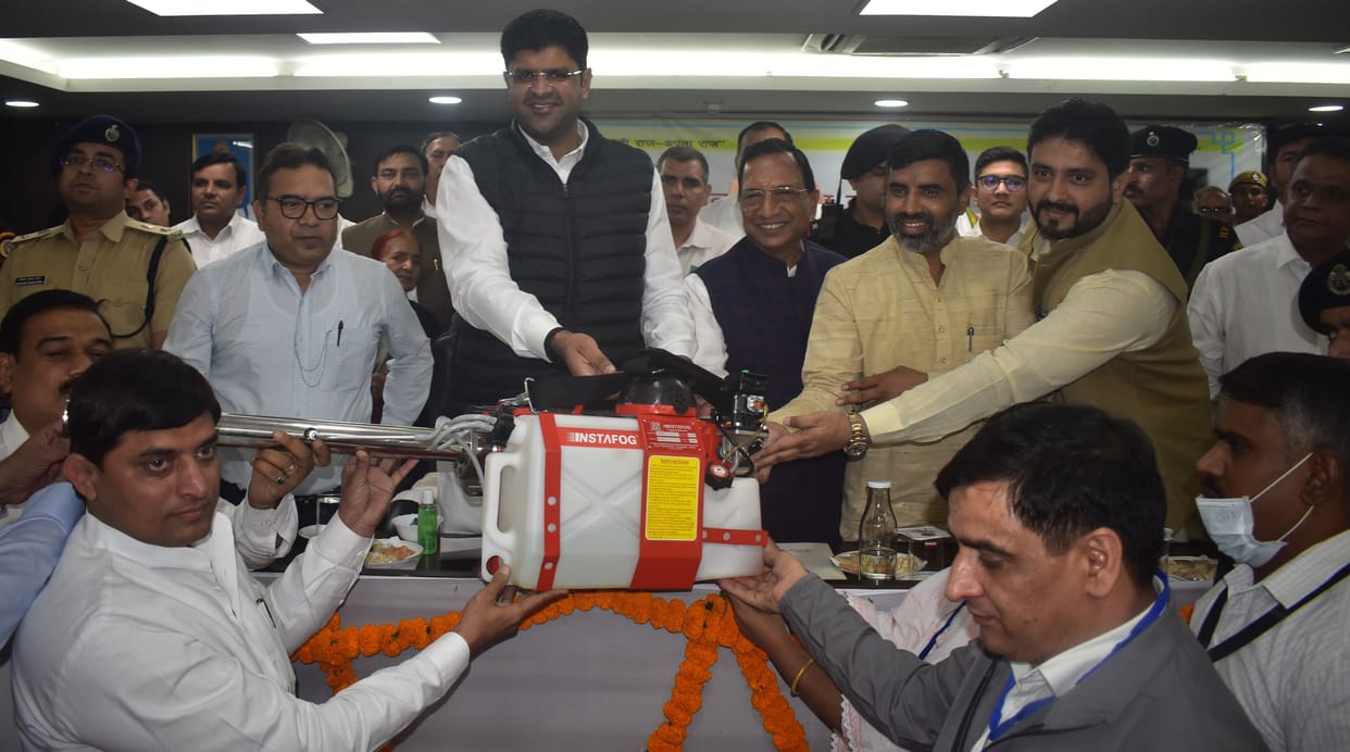 Deputy CM distributed 23 fogging machines in rural areas