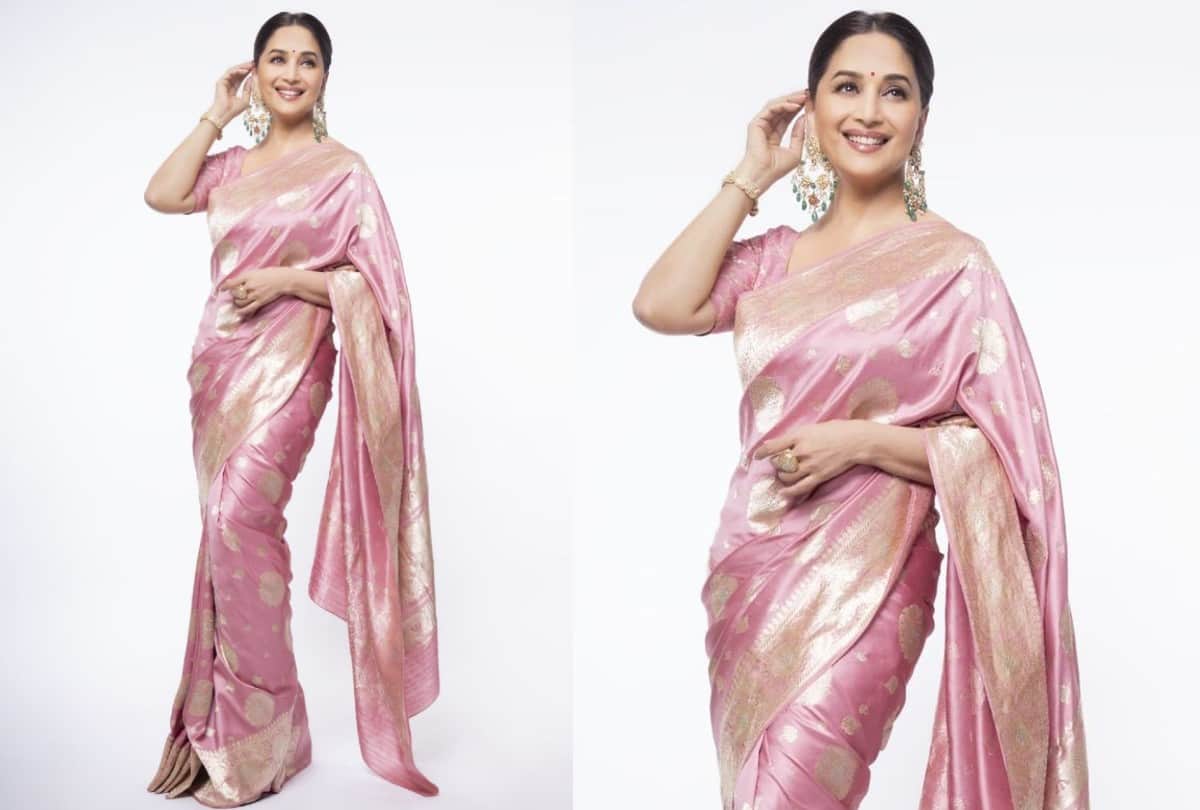Madhuri Dixit Saree Collection Madhuri Dixit Traditional Look Photos