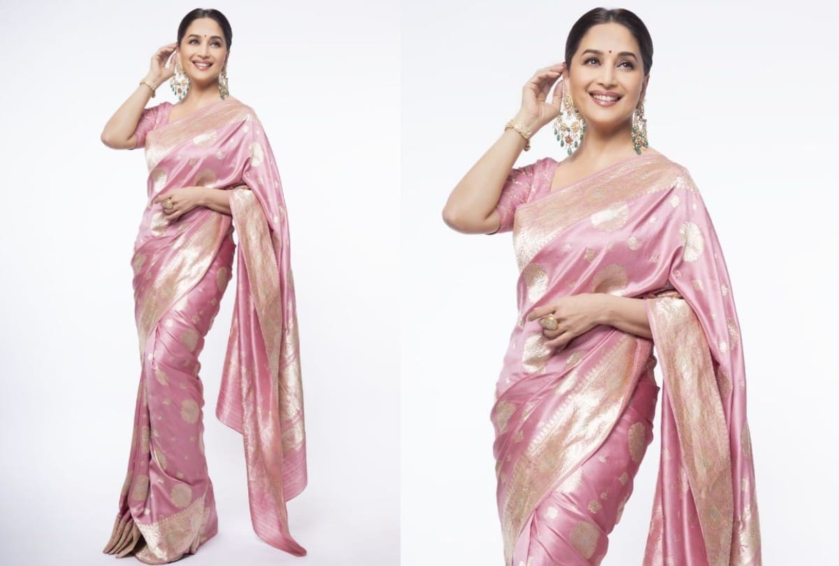 Madhuri Dixit Saree Collection Madhuri Dixit Traditional Look Photos