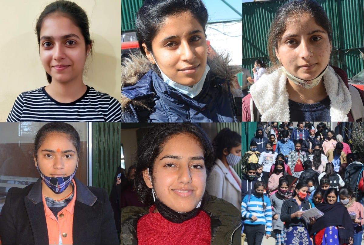 upsc nda exam and CDS in shimla girls appeared in NDA exam conducted in shimla