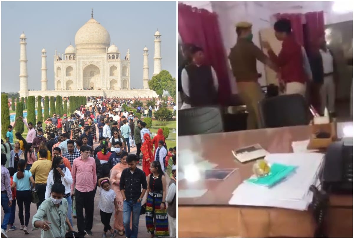 The Assistant Commandant created a ruckus at Taj Mahal royal gate