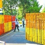 राष्ट्रपति के स्वागत के लिए सजा पंजाब इंजीनियरिंग कॉलेज।