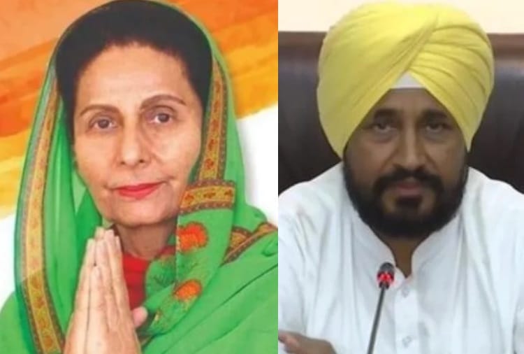 Patiala MP Preneet Kaur Meets CM Charanjit Channi