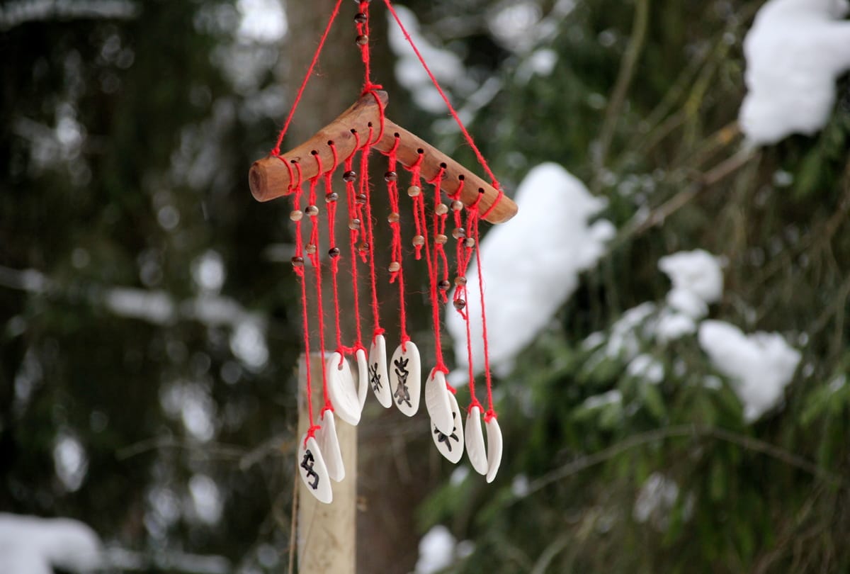Wind chimes Choose the direction of wind chime according to the metal