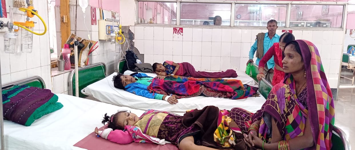 One died of fever, five admitted