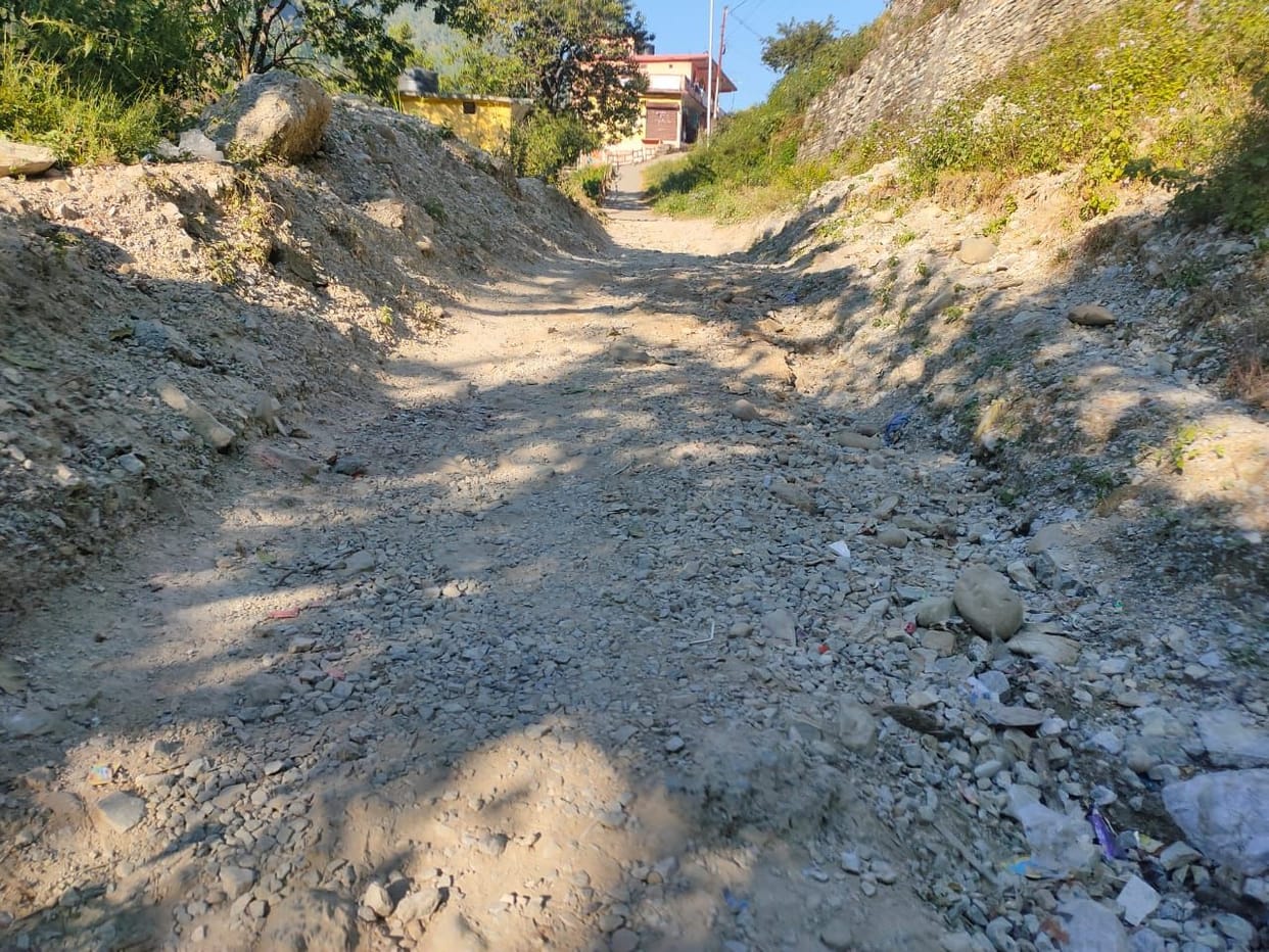 Bad Road in Bharadi-Kapkot