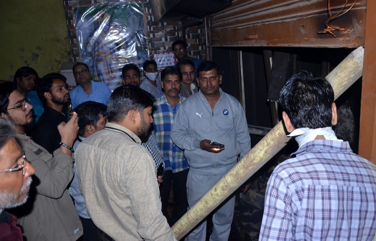 Fire in medicine shop in Fafala market