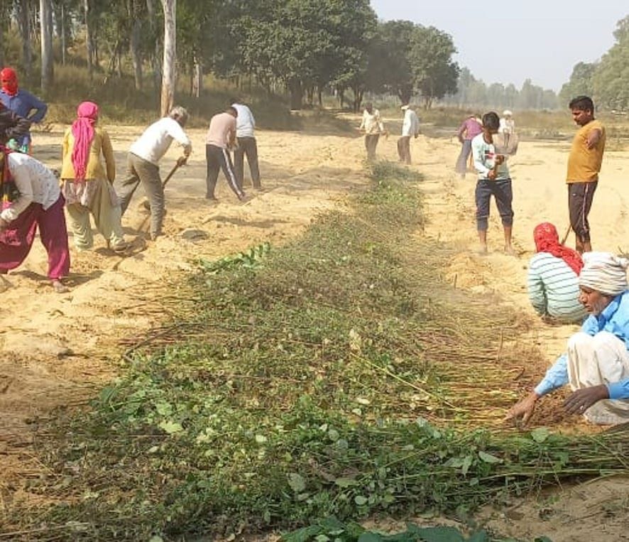 Location of women's bathing ghat marked, cleaning of contact roads