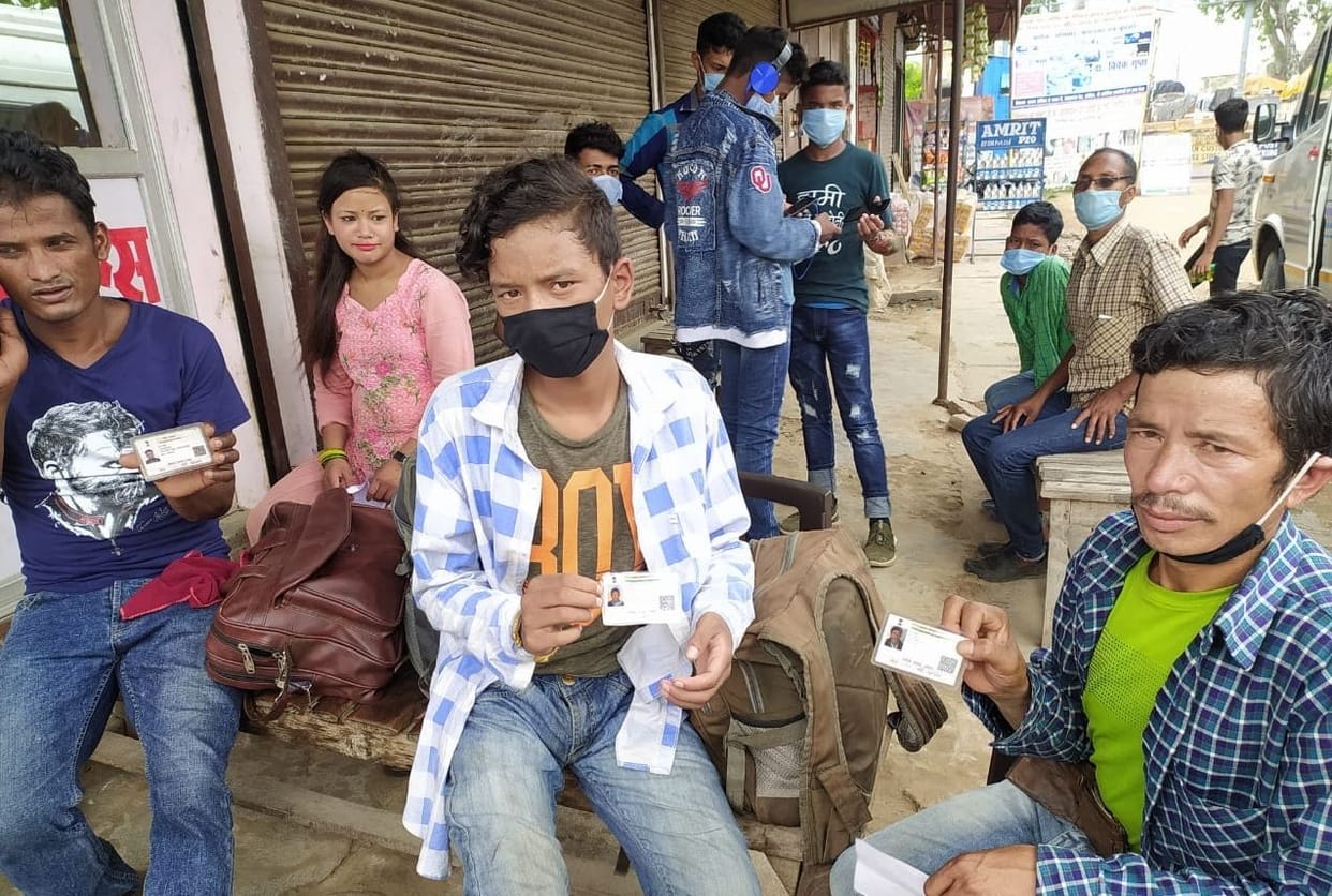 Nepali people are also registering names in the voter list