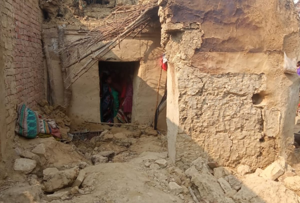 Lucknow: Earthen roof collapsed, two innocent died after being buried in rubble, mother's condition critical, PM residence was under construction