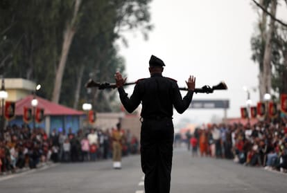 Retreat ceremony begins at Octroi post, border resonates with slogans of Bharat Mata Ki Jai