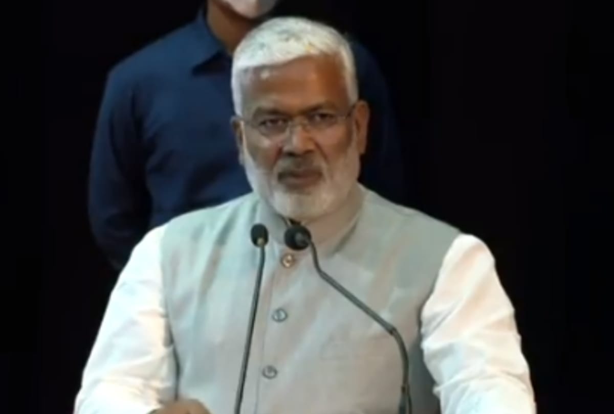 BJP state chief Swatantra Dev Singh addressed party activists in Lucknow.
