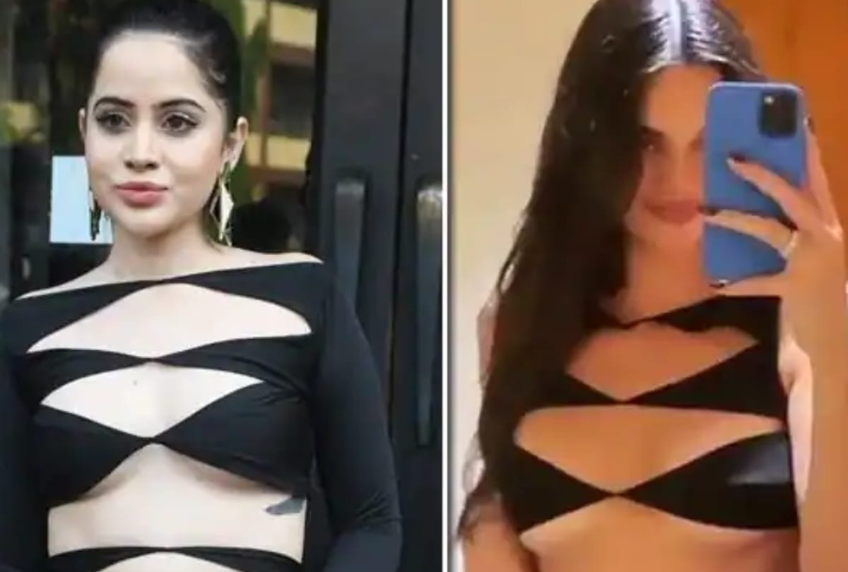TROLL Urfi Javed copied Hollywood star and wore black cut out dress, people said  went crazy after Bigg Boss