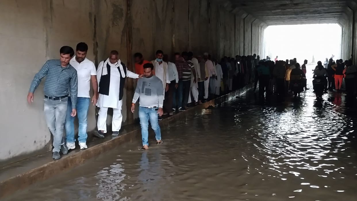 MP found water filled in underpass, expressed displeasure with railway and freight officials
