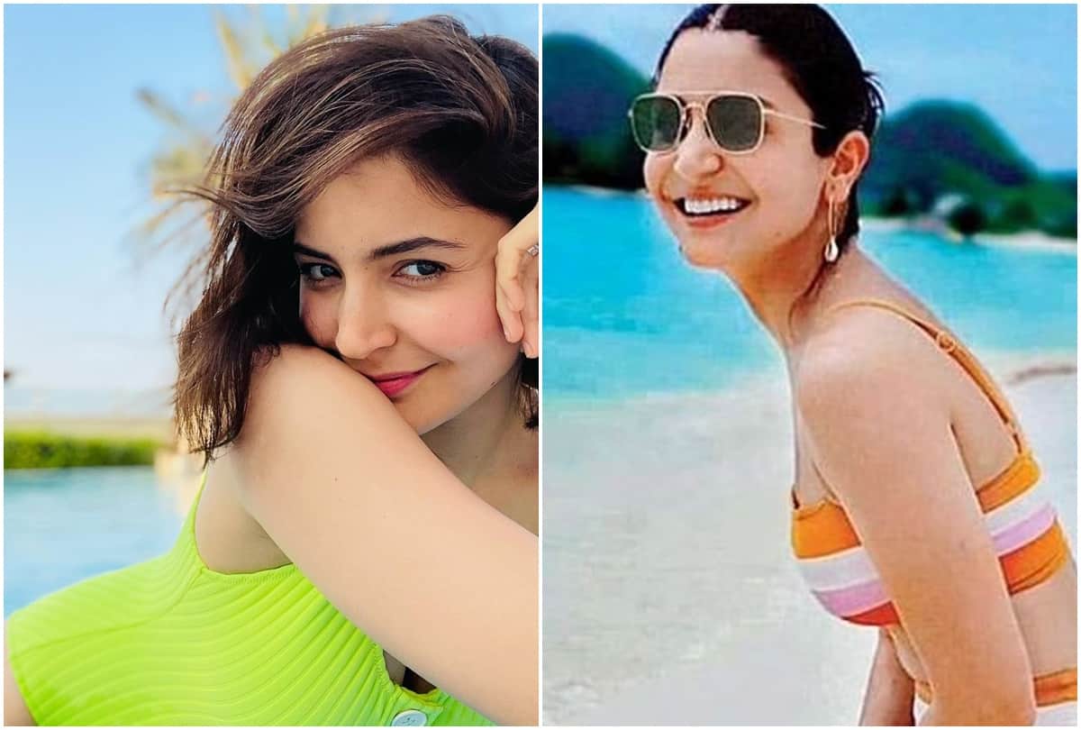 Social media: Anushka Sharma shared a beautiful picture in a swimsuit husband Virat Kohli gave such a reaction