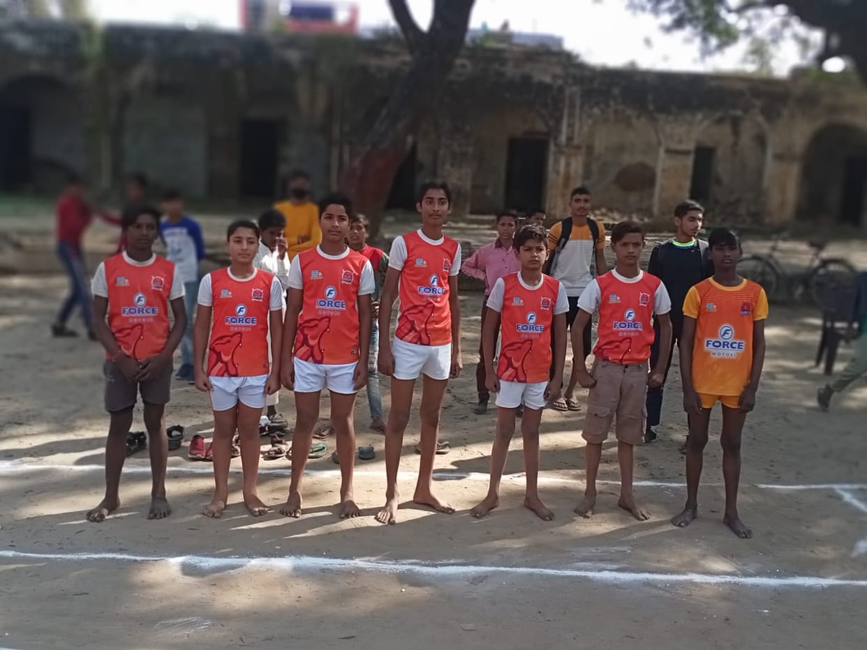 bhopa champion in kabaddi and relay race