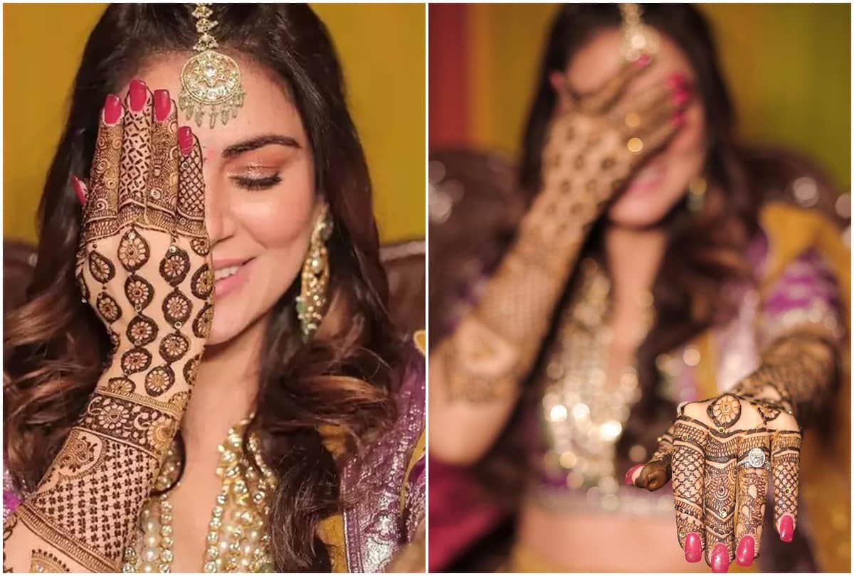 Wedding Bells: Shraddha Aryan shared her mehandi and engagement pictures flaunts her engagement ring