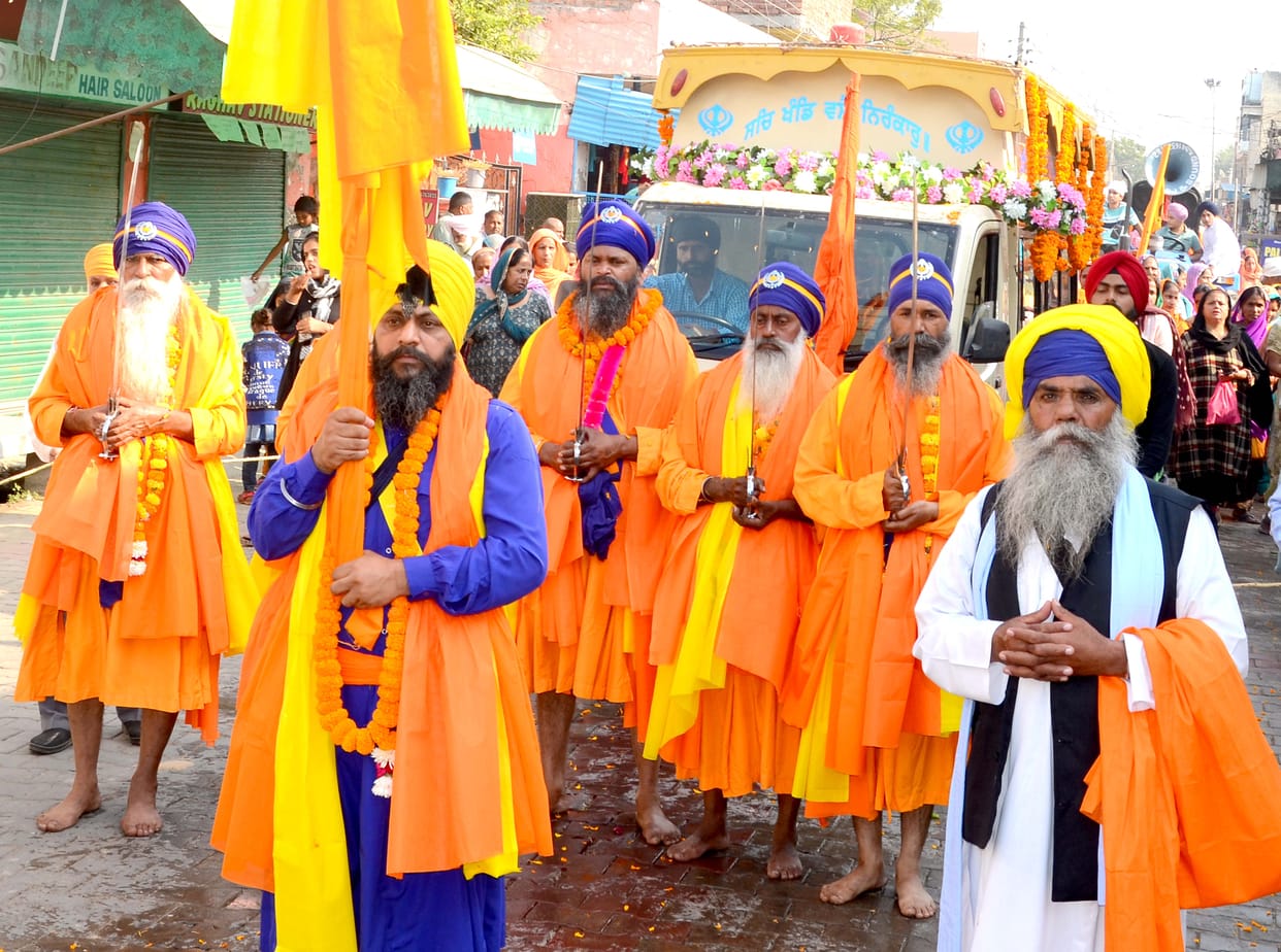 Grand Nagar Kirtan taken out on Prakash Utsav