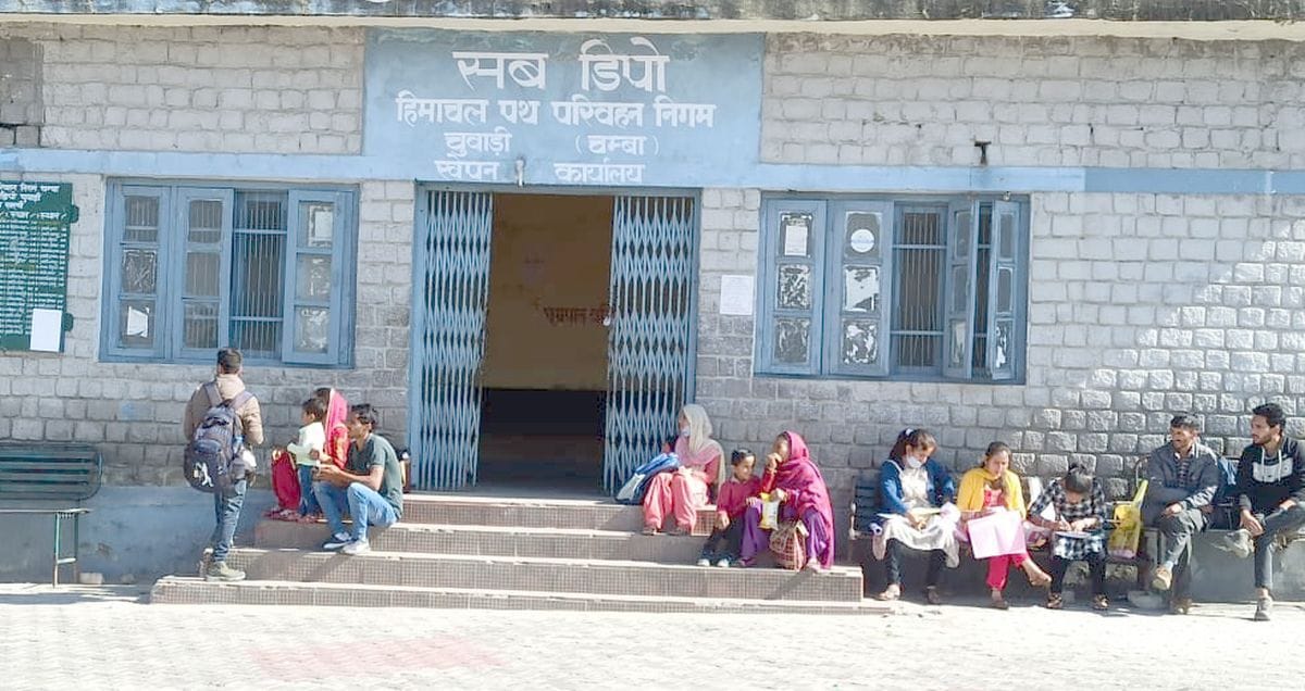 Bus service for outside states is not available in Chuvadi