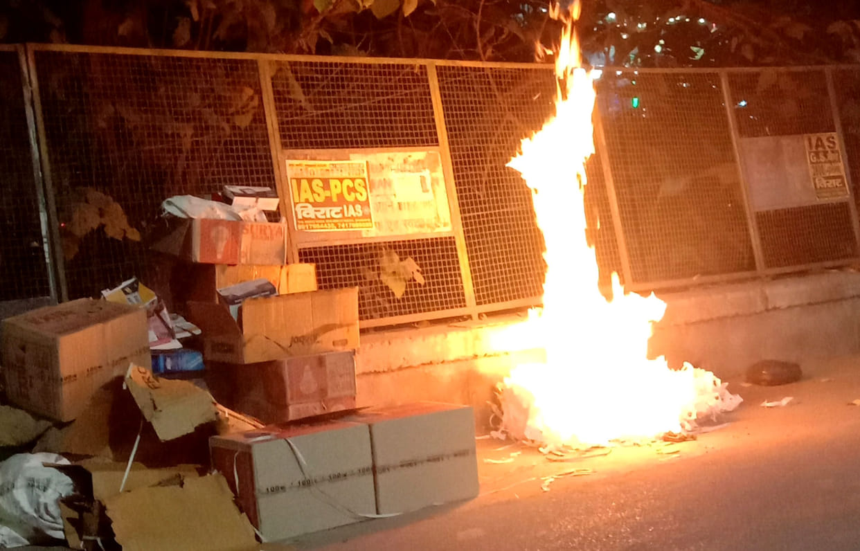 Increasing pollution, still burning stubble and garbage