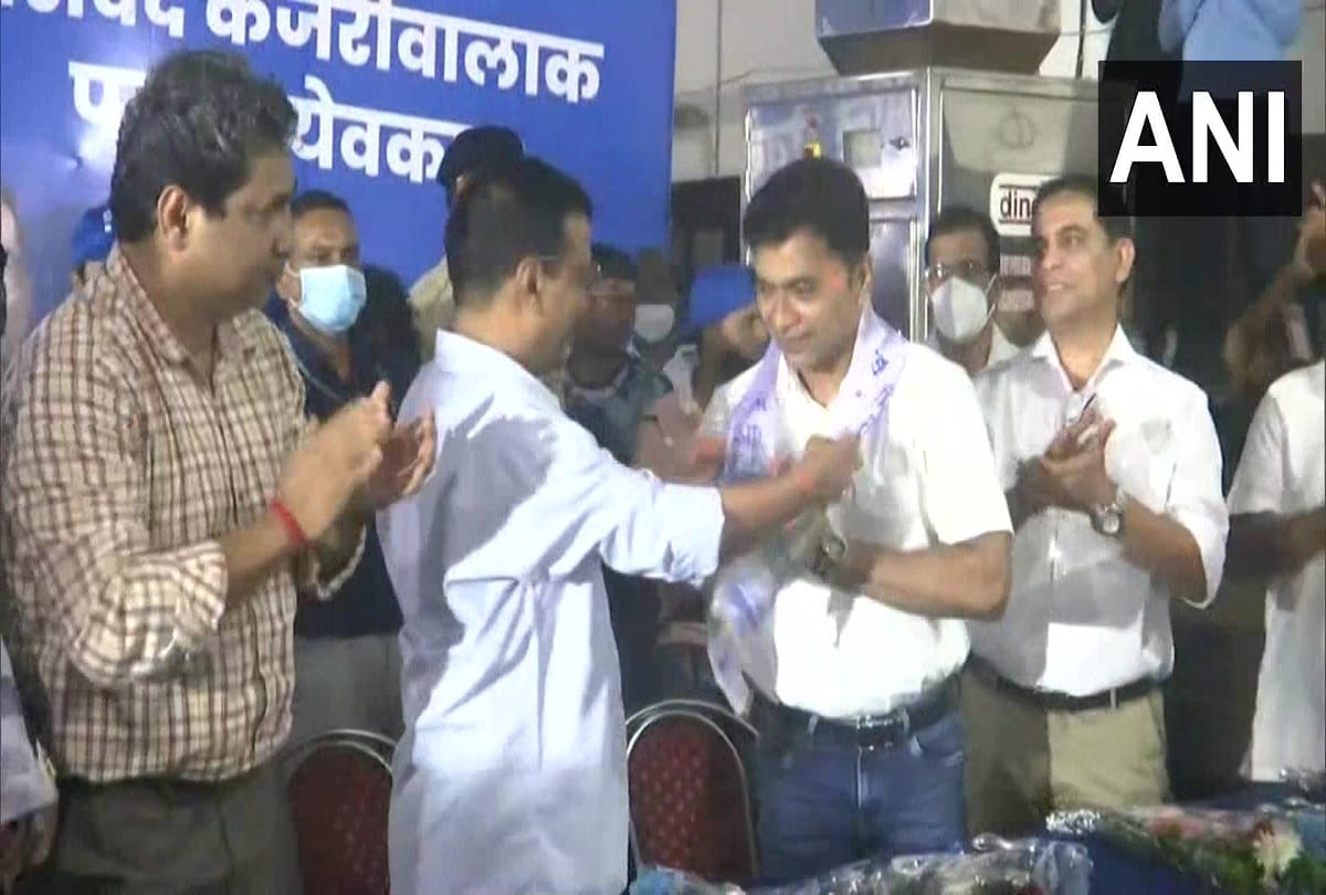 Goa: Shock to BJP, Vishwajit Rane joins AAP, took membership in presence of AAP convener Kejriwal