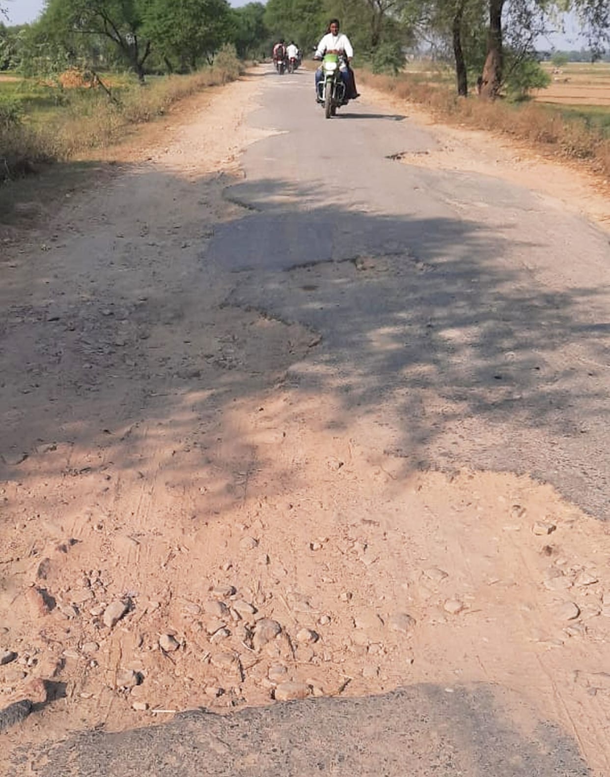 one km. If I have 150 pits then imagine how it will be 24 km. journey of