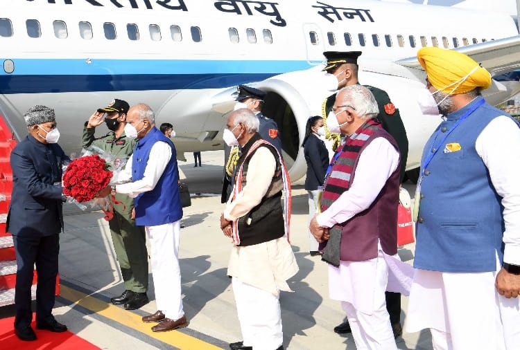 President Ramnath Kovind Reached Chandigarh to Attend Centenary Celebrations of Punjab Engineering College