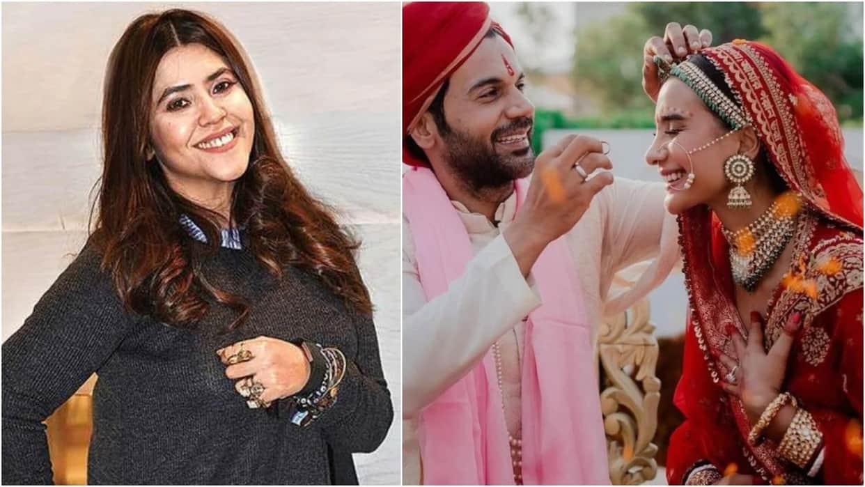Rajkummar-Patralekhaa Marriage: Ekta Kapoor could not attend Rajkummar Rao's wedding because of pain in stomach, wrote a post on social media