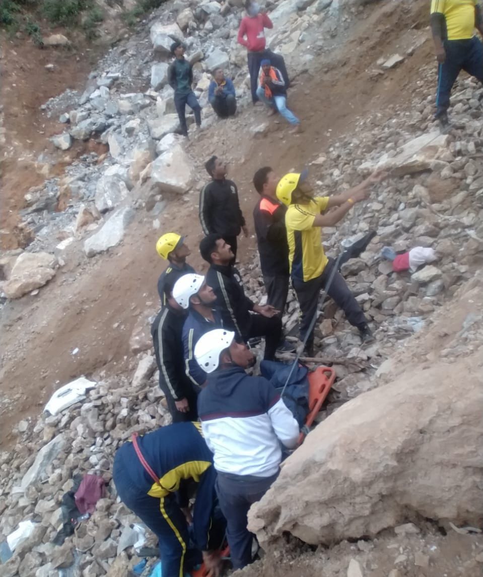 Dead body of youth missing in car accident recovered from deep ditch