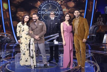 KBC 13 The team of Bunty Babli 2 reached Amitabh Bachchan show the stars danced with actor