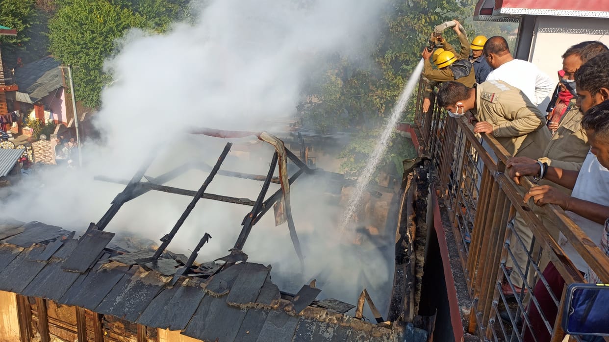 fire in cowshed