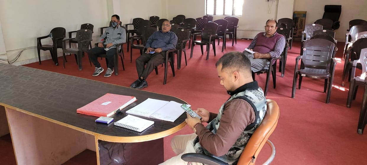 Officers looking for the way of the complainants