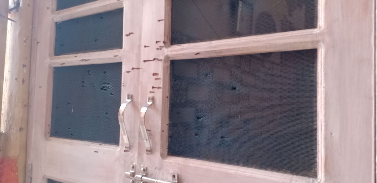 The miscreants entered the house, opened fire on the neighbor for making noise