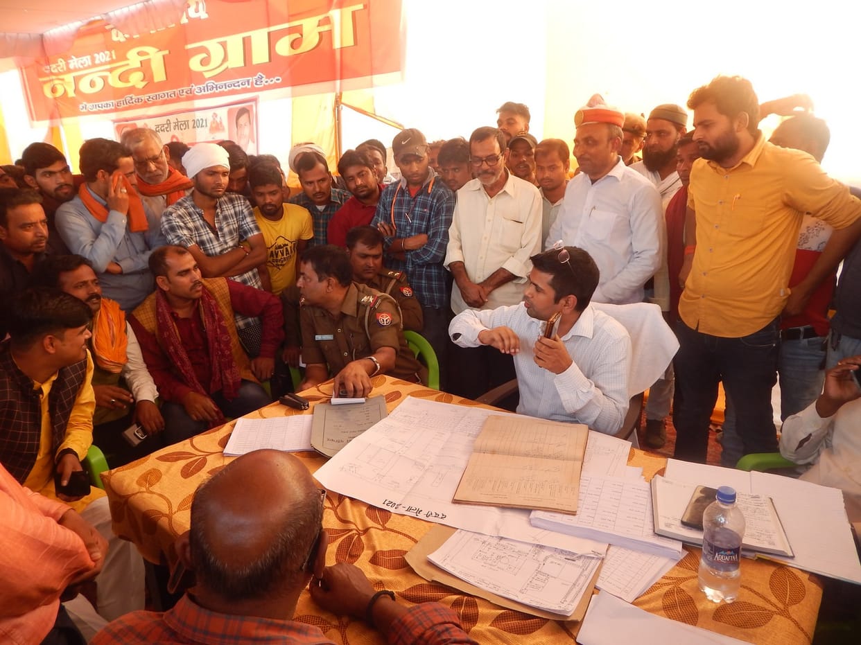 Process of allotment of land started in Meena Bazar of Dadri Mela