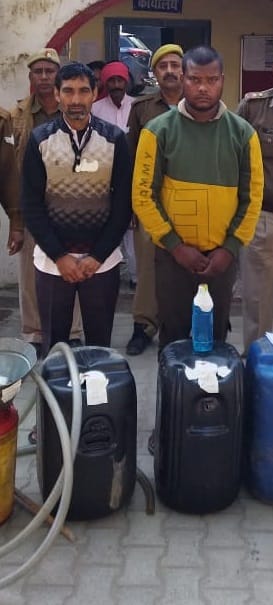Two caught including driver stealing diesel from tanker