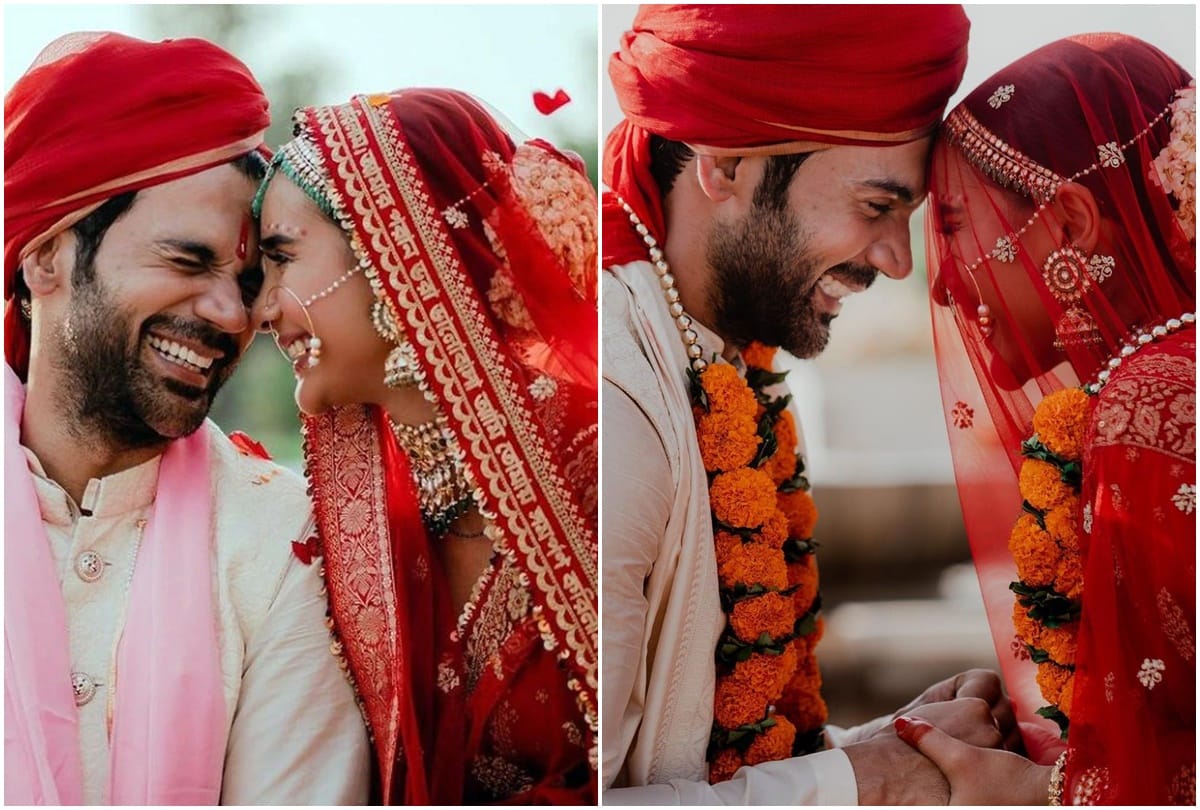 Newly Weds: Patralekhas chunari grabs everyone attention on social media a special message were written for Rajkumar Rao