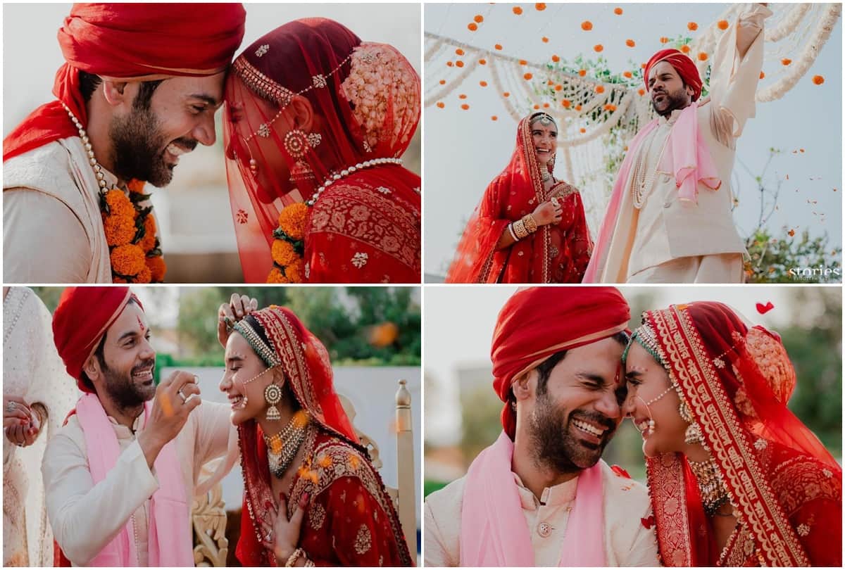 Newly Weds: Patralekhas chunari grabs everyone attention on social media a special message were written for Rajkumar Rao