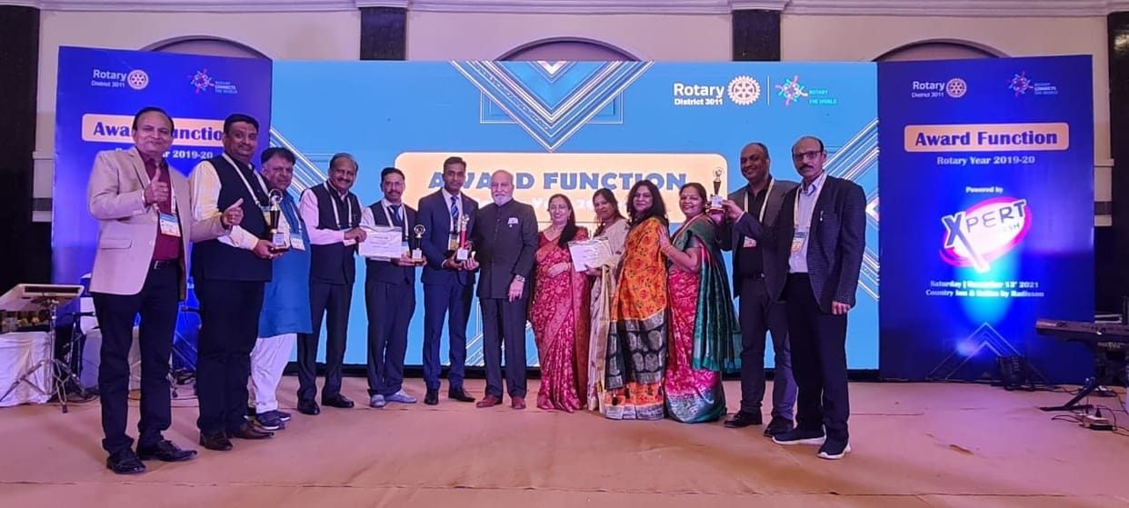 Rotary Club Rewari Men honored with Outstanding Club Award